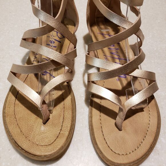 Blowfish Bungalow GP Rose Gold Girl's Gladiator Sandals - Size 7 - Picture 3 of 6